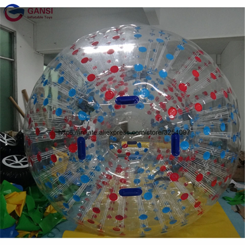 الجملة 3 متر القطر نفخ زورب الكرة المتداول الكرة فقاعة القدم 1.0 ملليمتر pvc دائم للخارجية الإنسان البولينج الرياضية لعبة