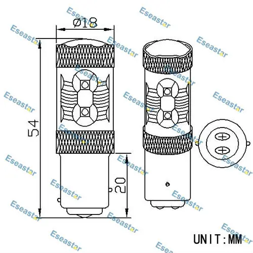 20 шт./партия 50 Вт XBD привело, P21W PY21W P21/5 Вт, BA15S BAU15S BAY15d BAZ15d BA15D водить автомобиль, 1156 7507 1157 1122 1142 Высокая мощность