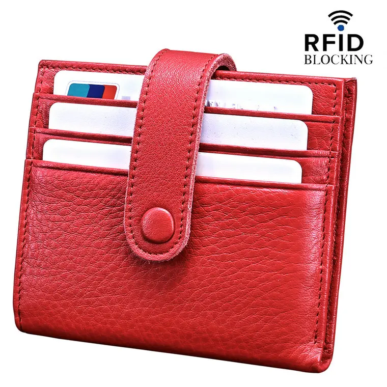 Mens Luxury Soft Genuine Leather RFID Blocking Card Wallet Zip Cash Coin Pocket