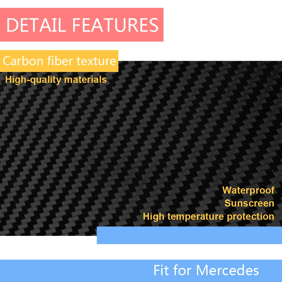 Наклейки для автомобиля 4 шт. двери антиударная площадка пыле углеродного волокна для Mercedes Benz C Class W205 E Class W213 E CLA GLA GLE класса GLC