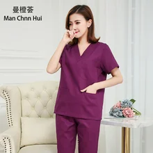 Хирургические халаты медицинская Униформа медицинская униформа женский раздельный костюм больничный медицинский комбинезон