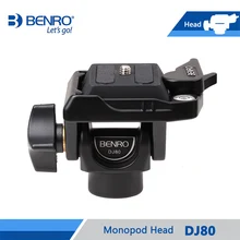 Benro DJ80 головка монопод головки наклона Запатентованная двойная блокировка Система быстрого крепления для монопода Максимальная загрузка 2,5 кг