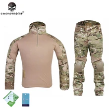 Emerson Multicam Gen2 Tactical Combat BDU Shirt Pants Pads Airsoft Uniform Military Camouflage Hunting Ghillie Suit