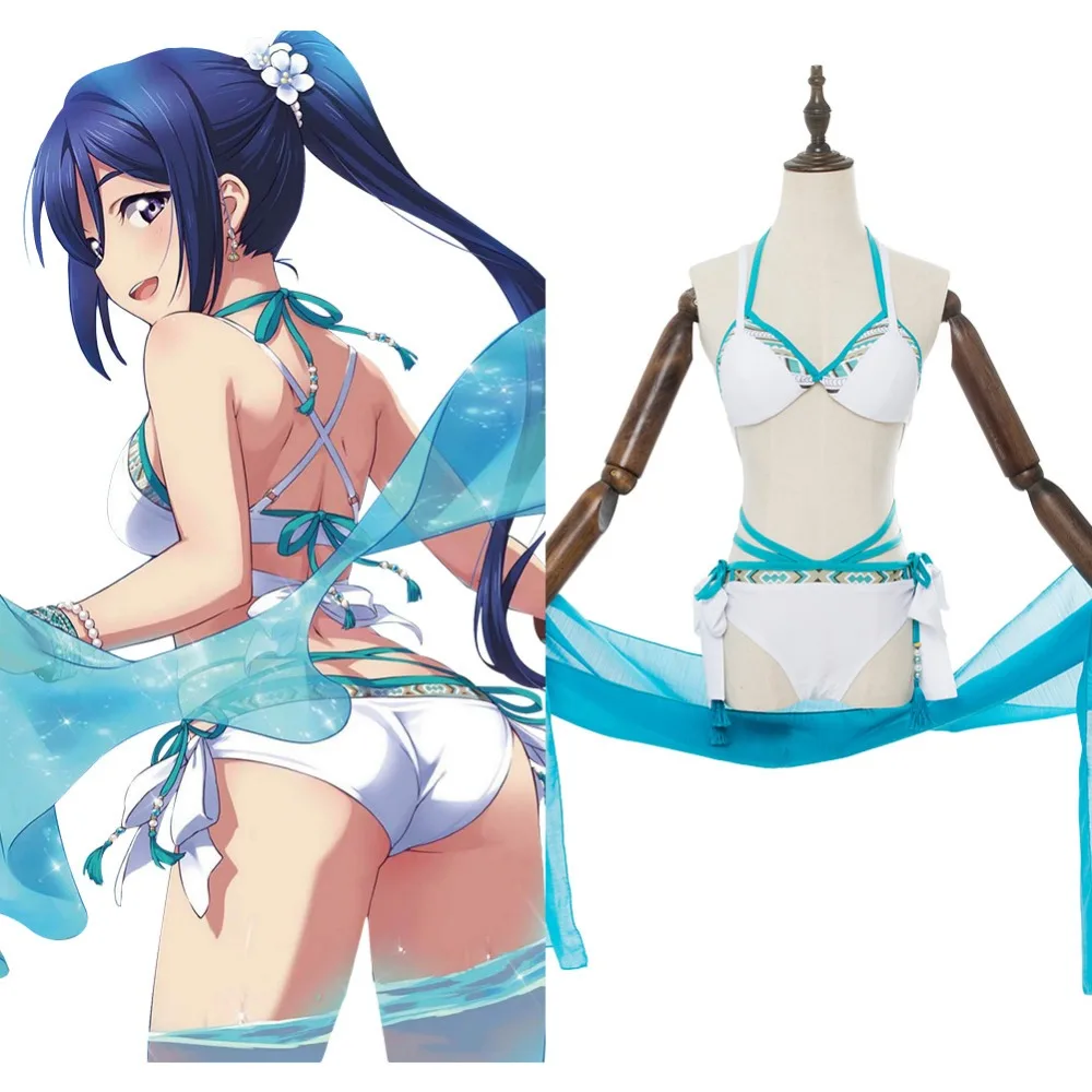 Горячая аниме LoveLive Косплей Солнечный свет! Kanan Matsuura G's Magazine купальный костюм для