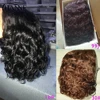 HANNE Short Curly Bob Remy Wig Brazilian Human Hair L Part Human Hair Wigs perruque cheveux humain Wave Wigs 1B#/30#/99J Color ► Photo 3/6