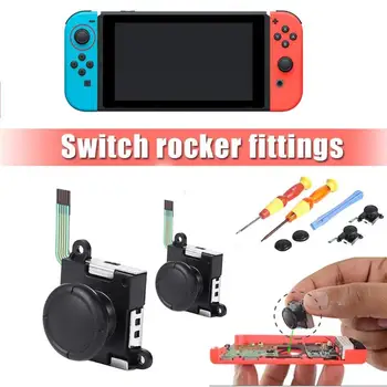 

1 Set 3D Analog Joystick Thumb Easy to Install and Disassemble Sticks w/Silicone Cap Kit Fit for Nintend Switch 105mm*50mm*10mm