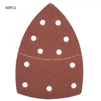 

60pcs Mix Grit Sander Disc Sanding Polishing Paper Pads Abrasive Red Hole Sandpaper Abrasives Tools Accessories for