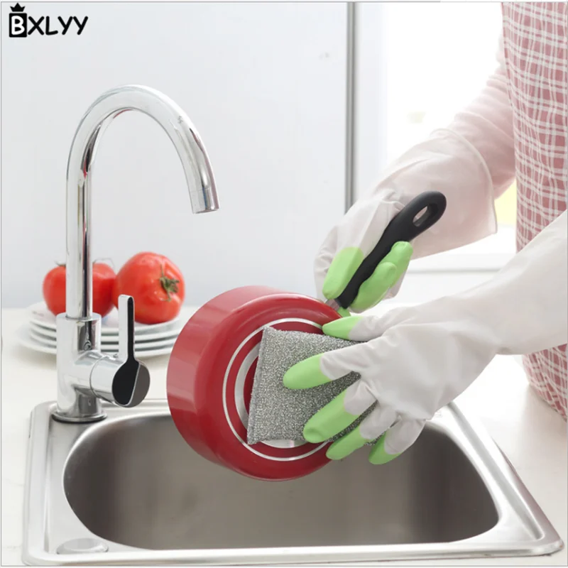 BXLYY Горячие кухонные инструменты чистящие перчатки латексные прочные уплотненные бытовые перчатки Аксессуары для домашнего украшения инструменты для чистки. 85z