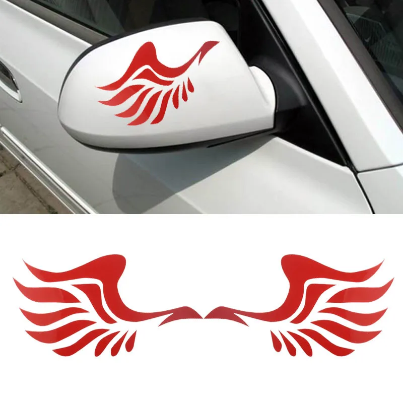 

CARPRIE Car Sticker Fashion Wing Design 3D Decoration Sticker For Car Side Mirror Rearview Stickers 14cm*8.3cm #0627