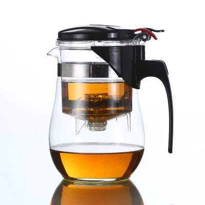 

Promotion Genuine Glass Teapot Tea Kettle 500ml Detachable Tea Pot Press This Button To Filter The Tea