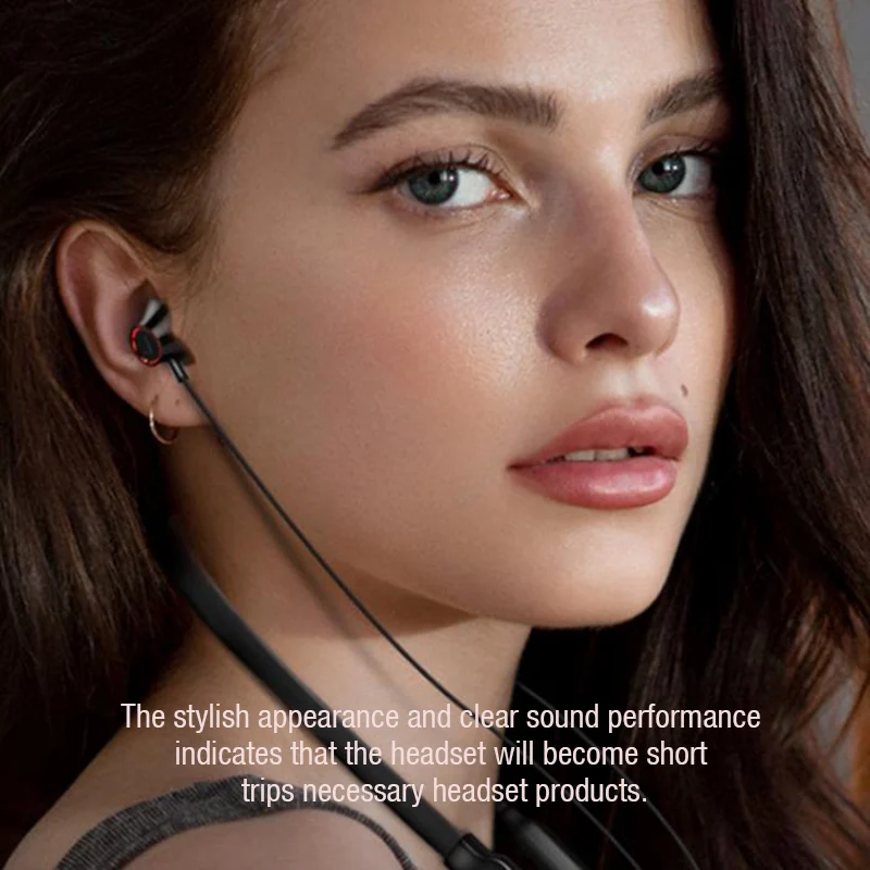 LYMOC, беспроводные Bluetooth наушники, спортивные, для бега, для верховой езды, наушники с шейным ободком, с HD микрофоном, для громкой связи, для iPhone/samsung