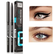 Черный и коричневый автоматический карандаш для глаз водостойкий долговечный Быстросохнущий подводка для глаз Женская подводка для макияжа