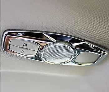 

BBQ@FUKA Car Interior Rear Reading Light Lamp Frame Cover Trim Styling Sticker Fit For Ford Fusion 2013 2014 2015