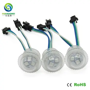 

26mm 3LEDs SM16703 LED Pixel Module Light digital rgb bulb 12v lightbox ip68 addressable led christmas lights amusement rides