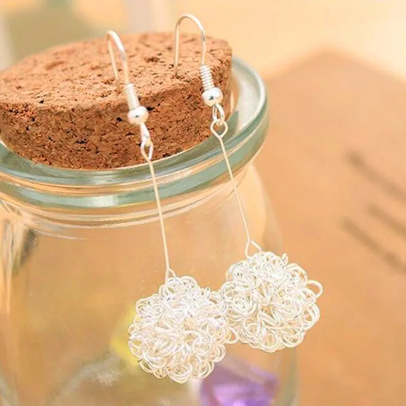 

Fashion Hollow Ball Drop Earrings For Women Elegant Long Dangle Earrings Piercing Jewelry