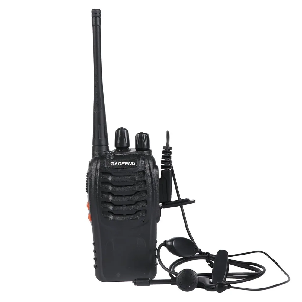 Baofeng BF-888S портативная рация 5 Вт портативная 888s UHF 400-470MHz 16CH двухсторонняя портативная радиоприемопередатчик с наушником