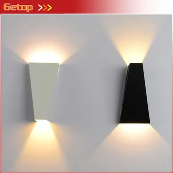 

1pcs Modern Simple LED Wall Lamp Living Room Bedroom Bedside Creative Wall Lamp Staircase Hotel Aisle Wall Lamp Black/White