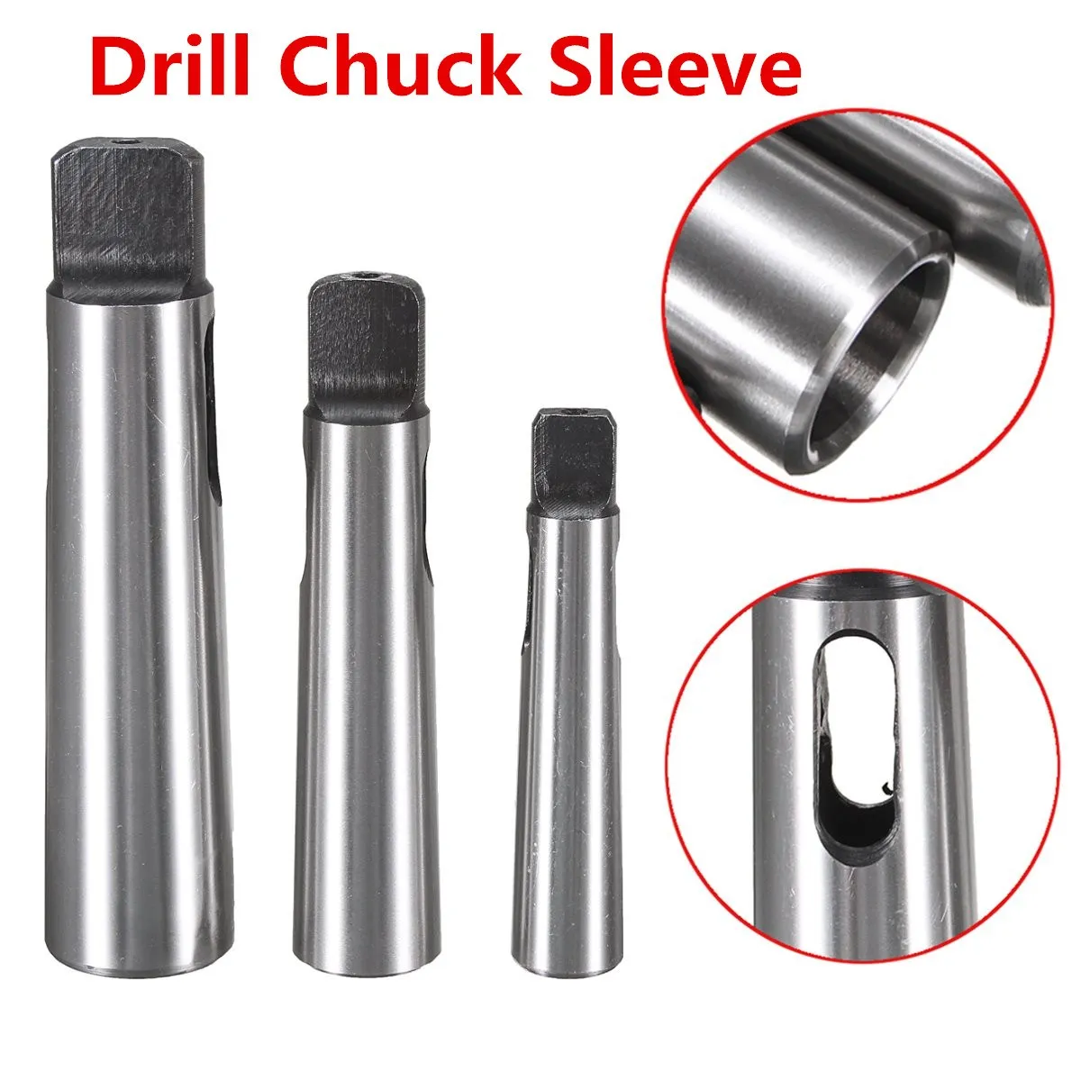 Buy 3pcs Carbon Steel Taper Adapter Reducing Drill
