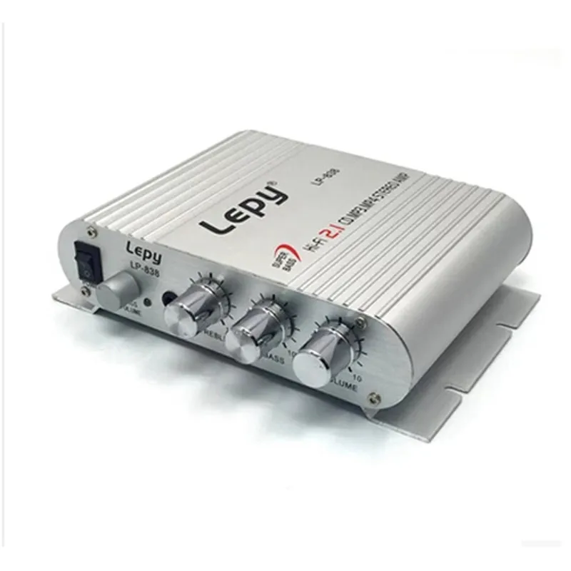 Mini Audio Amplifier Lepy LP 2024A+ 2CH 12V 5A USB SD HiFi