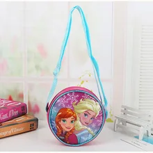 Дисней Принцесса Замороженные дети кошелек монета Мультфильм Эльза сумка на плечо девочка мальчик пакет подарок сумка мессенджер Мини Круглая сумка