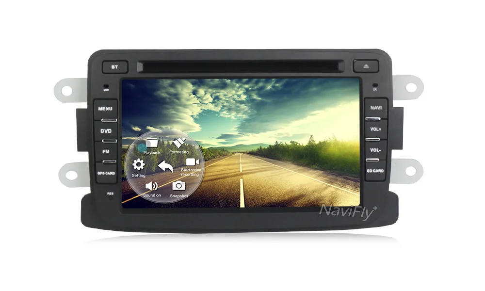 Sale Navifly 1024*600 Quad Core Android 7.1 2G RAM 7inch Car DVD GPS Navi Radio vedio Player For Dacia/Duster/Logan/Sandero 16