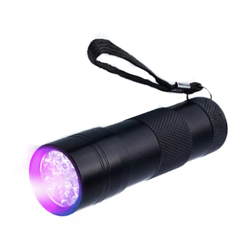 

Mini 9LED UV Flashlight Ultraviolet led flashlight Ultra Violet Invisible Ink Marker Detection Torch Light 3AAA UV lamp