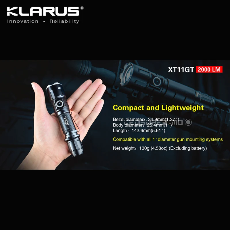 Горячая Новинка! KLARUS XT11GT 2000 люмен CREE XHP35 HD E4 светодиодный программируемый