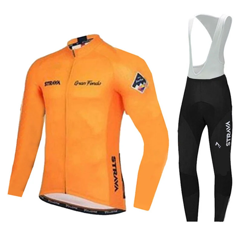 

Winter thermal fleece cycling jersey 2018 STRAVA Riding sport wear mtb bike winter cycling clothing men pro team strava jersey
