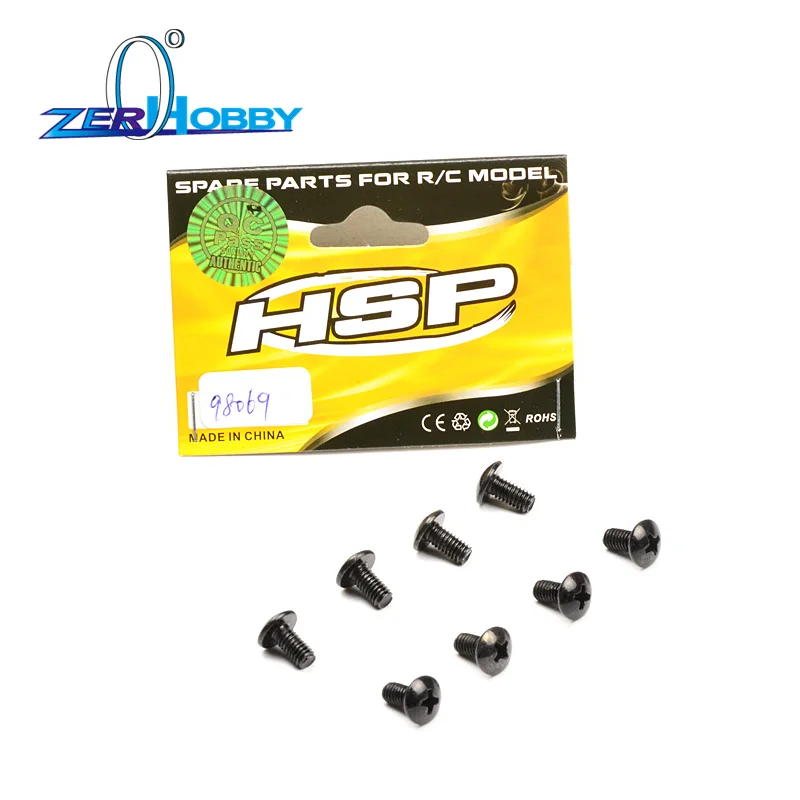 

hsp 1/10 Off-Road Crawler car parts 98069 Round Head Screw M4*8 8P 136100