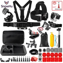 SnowHu 360 Degree Rotary Backpack Hat Clip Mount for Gopro Hero 7 6 5 3 4 Session SJCAM SJ4000 Xiaomi for Yi 4K Accessory GS91