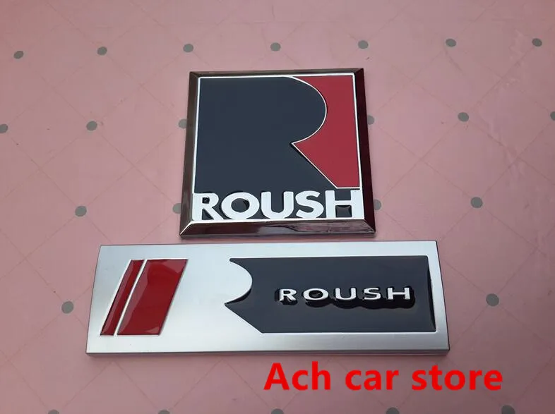 

High quality 3D Metal R Roush for 2005-2014 Mustang sticker rear Trunk Decals badge emblem Auto accessories