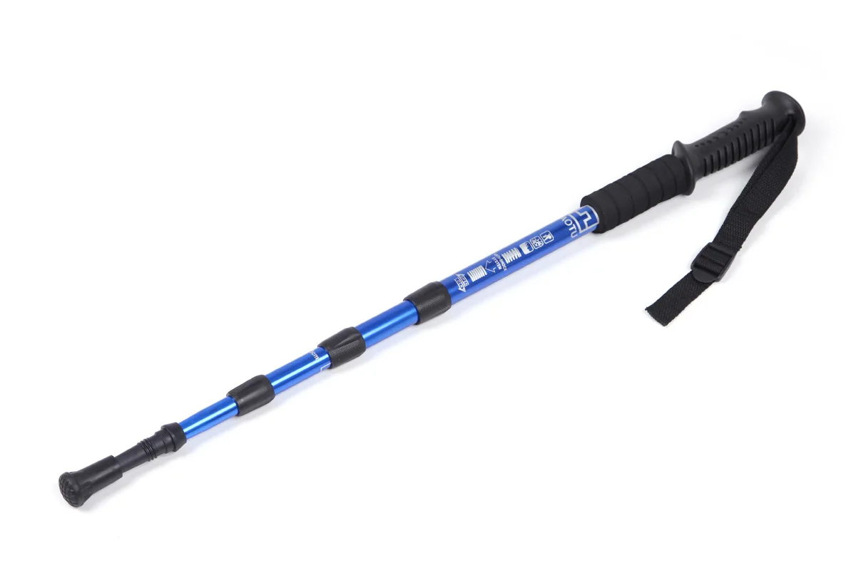 Outdoor Ultralight Aluminum Alloy Straight Collapsible 4 Sections