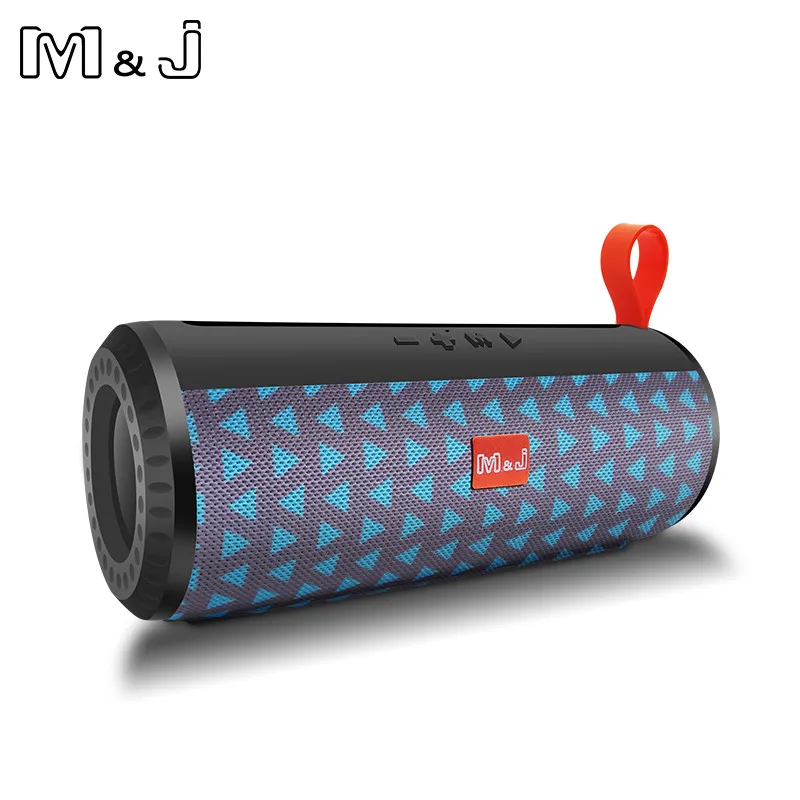M& J Мини Bluetooth динамик портативный беспроводной динамик звуковая система 3D стерео музыка объемная Колонка Поддержка Bluetooth, TF AUX USB - Цвет: Серый