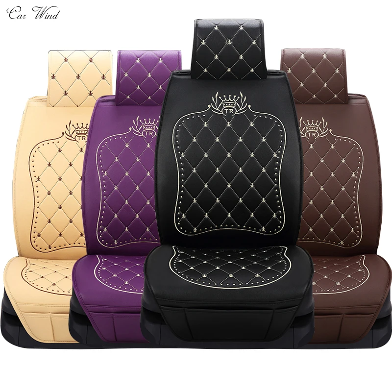 

Car Wind Universal leather automobiles car seat covers For opel astra h kia ceed dacia duster daewoo nexia skoda car accessories