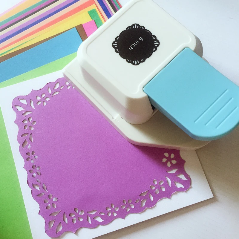 

Big size fancy scrapbooking paper border punch flower heart embossing Punches handmade Gift edge device DIY paper lace cutter
