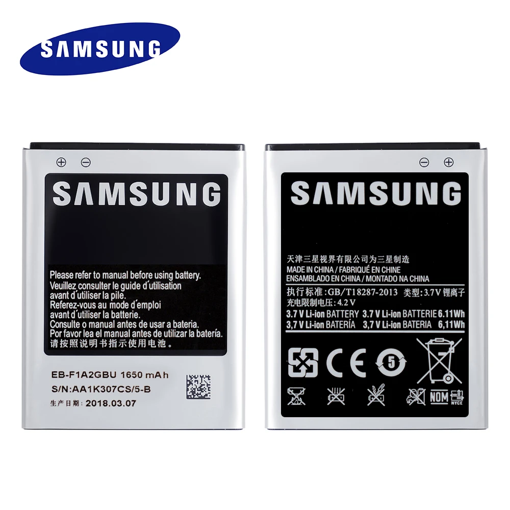 samsung, запасная батарея, батарея на EB-F1A2GBU для samsung Galaxy S2 I9100 9100 i9100g i9103 i9105 I9108 i9050 1650 мАч батарея