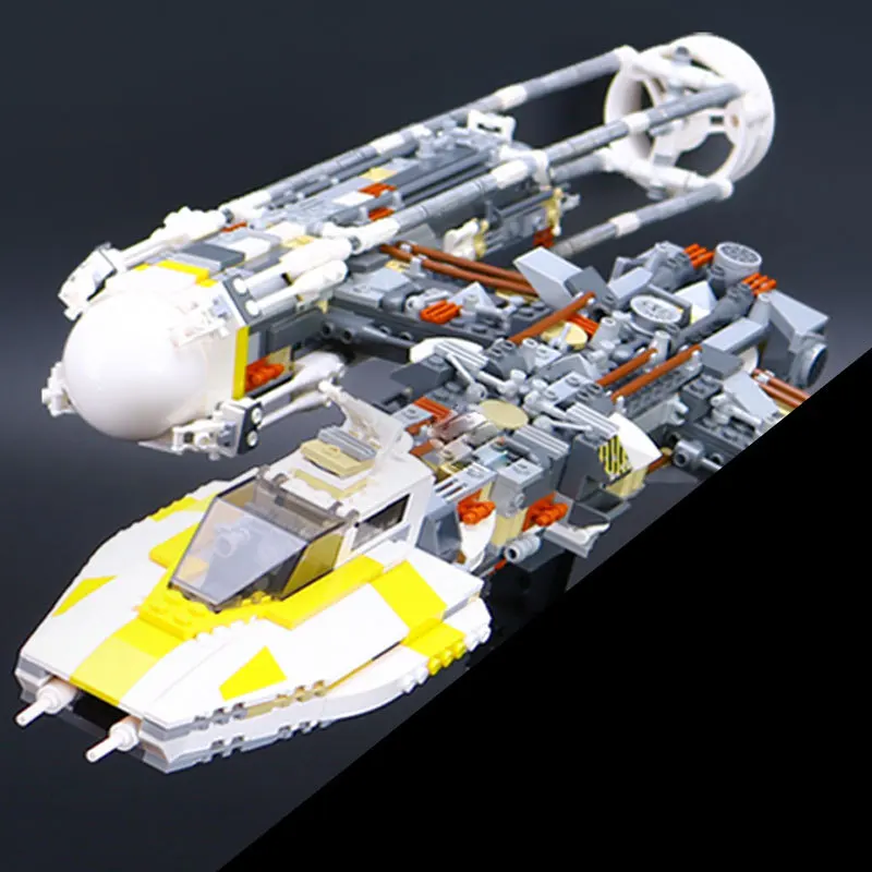 

Lepin 05040 Star Series Wars Y Star wing Attack fighter Building Assembled Block Brick DIY Toy Compatible 10134 Educational Gift