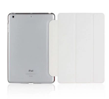 Ультратонкий Магнитный чехол Smart Cover из искусственной кожи чехол-подставка для Apple Ipad Mini 1 2 3 с дисплеем retina+ Бесплатный подарок стилус - Цвет: White