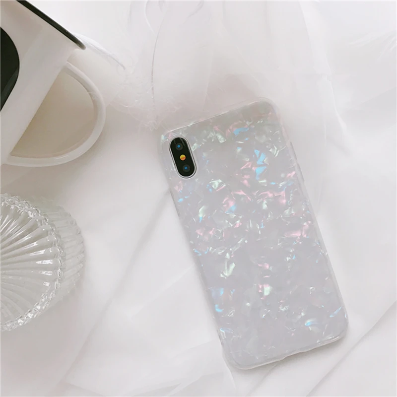 Luxury Glitter Candy Color Pink White Bling Silicone Clear Soft Phone Case For Samsung Galaxy S7 Edge S8 S8Plus S9 S9Plus Note8