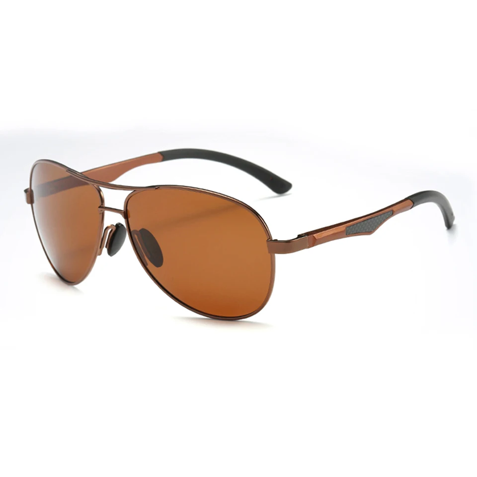 ELITERA, модные классические солнцезащитные очки пилота для мужчин и женщин, поляризованные очки для улицы - Цвет линз: brown