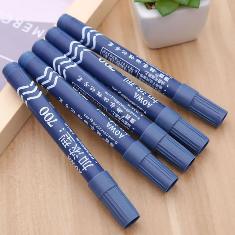 3 цвета водонепроницаемые масляные удлиненные перманентные простые маркеры художественная доска для письма маркерами ручки школьные канцелярские принадлежности для студентов