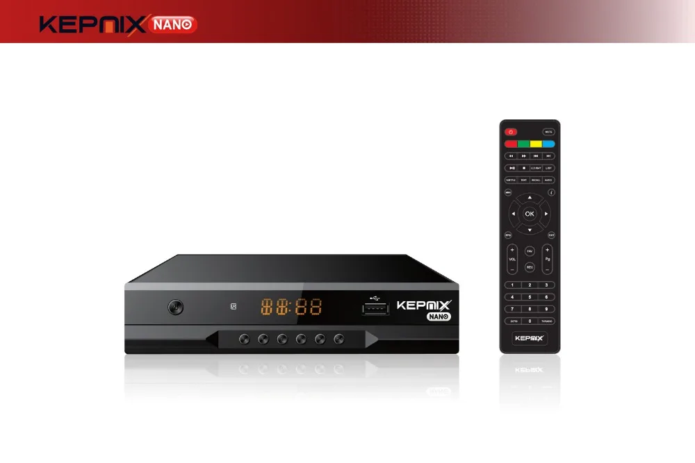 Hevc цифра спутниковый телевизионный ресивер dvb s2 Kepnix nano h.265 m3u xtream Поддержка PowerVu Biss