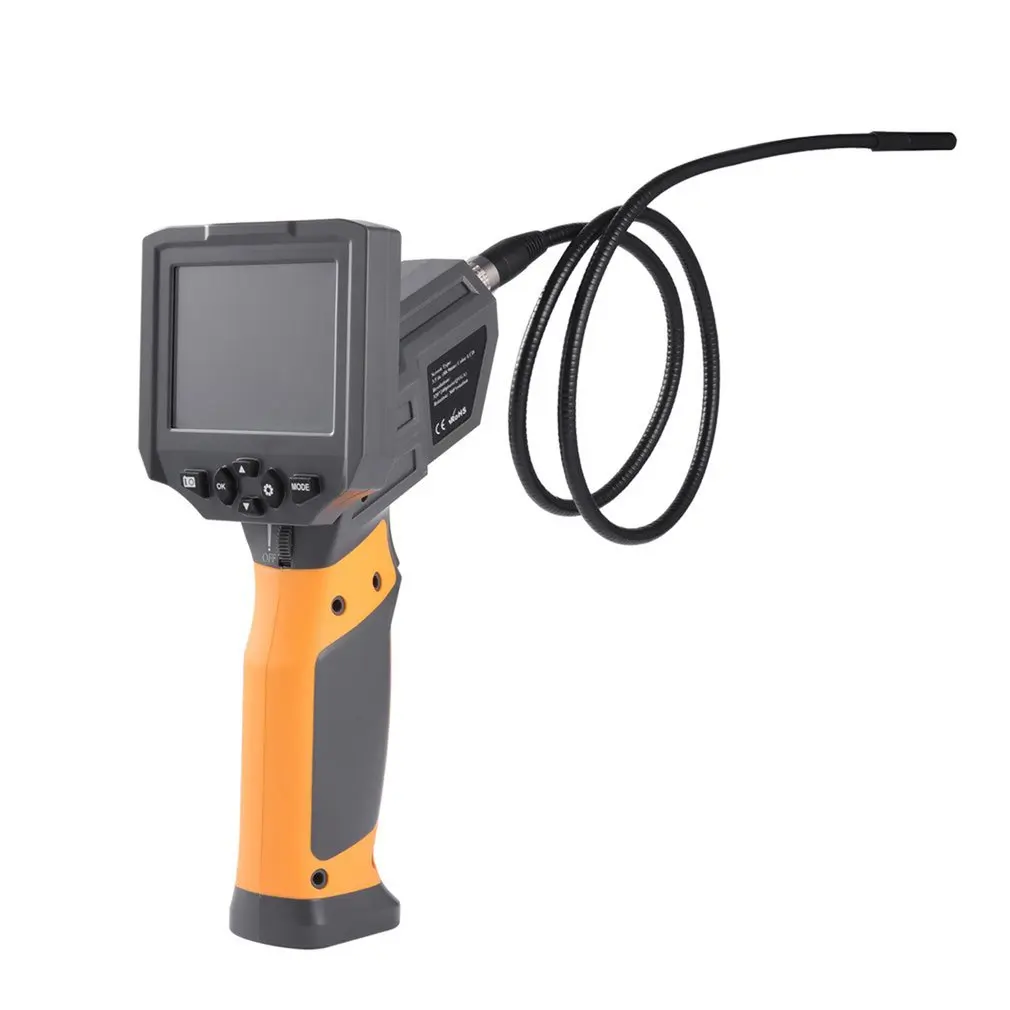 

Accurate Efficient 60 degree Viewing Angle 6 Adjustable High-intensity LEDs 360 Rotation 3.8 inch LCD Portable Video Borescope