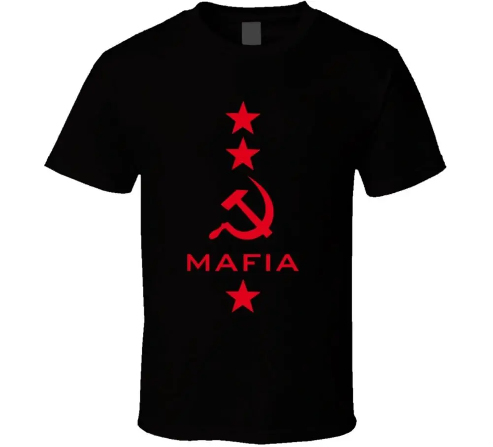 Русская мафия Моб Советский Союз союз футболка для мужчин модный бренд дизайн 100%