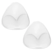 1 пара Силиконовый бюстгальтер муляж женской груди площадку вставки Для женщин бюстгальтер накладки для груди, стойкая краска для усиления цвета Для женщин Невидимый бюстгальтер, чашечки расположены рядом, пуш-ап, повышает тормозные колодки