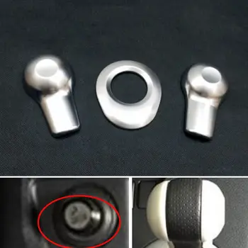 

BBQ@FUKA 3x Car Gear Shift Knob Cigarette Lighter Bezel Cover Trim Styling Sticker Fit For Nissan Rogue X-Trail 2008-2013