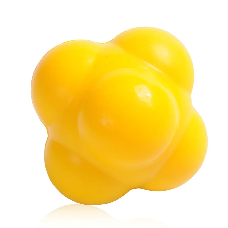 Outdoor Sports Silicone Hexagonal Ball Solid Training Premium Fitness Ball Sensitive To Velocity Reaction Bouncing Kids