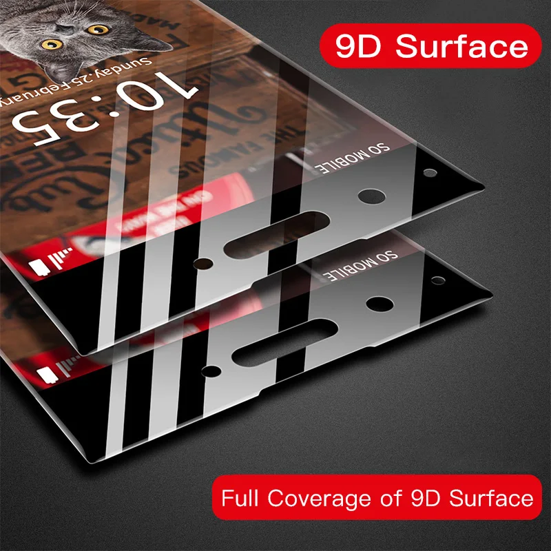 9D изогнутое полное покрытие закаленное стекло для Sony X XA XA2 Uitre XZ XZ2 Compact 9H защита