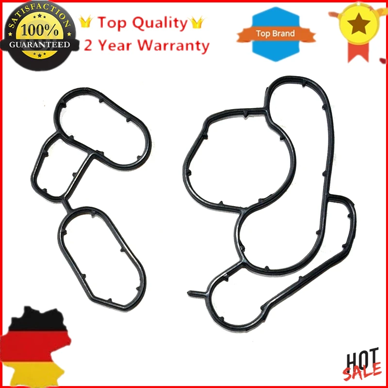 

AP03 2 New Oil Filter Seal Gasket Kit For BMW 1,3,5 Series X1 X3 Z4 E46 E92 E93 E87 E88 E83 11427508970 + 11427508971