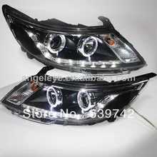 Для 2011-2013 года Rio K2 светодиодный головной фонарь ангельские глазки с линзой проектора